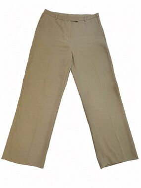 Mango Wide-Leg Pants in Khaki Green